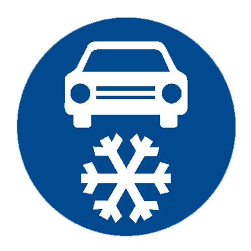 Dopravní značka zimní výbava